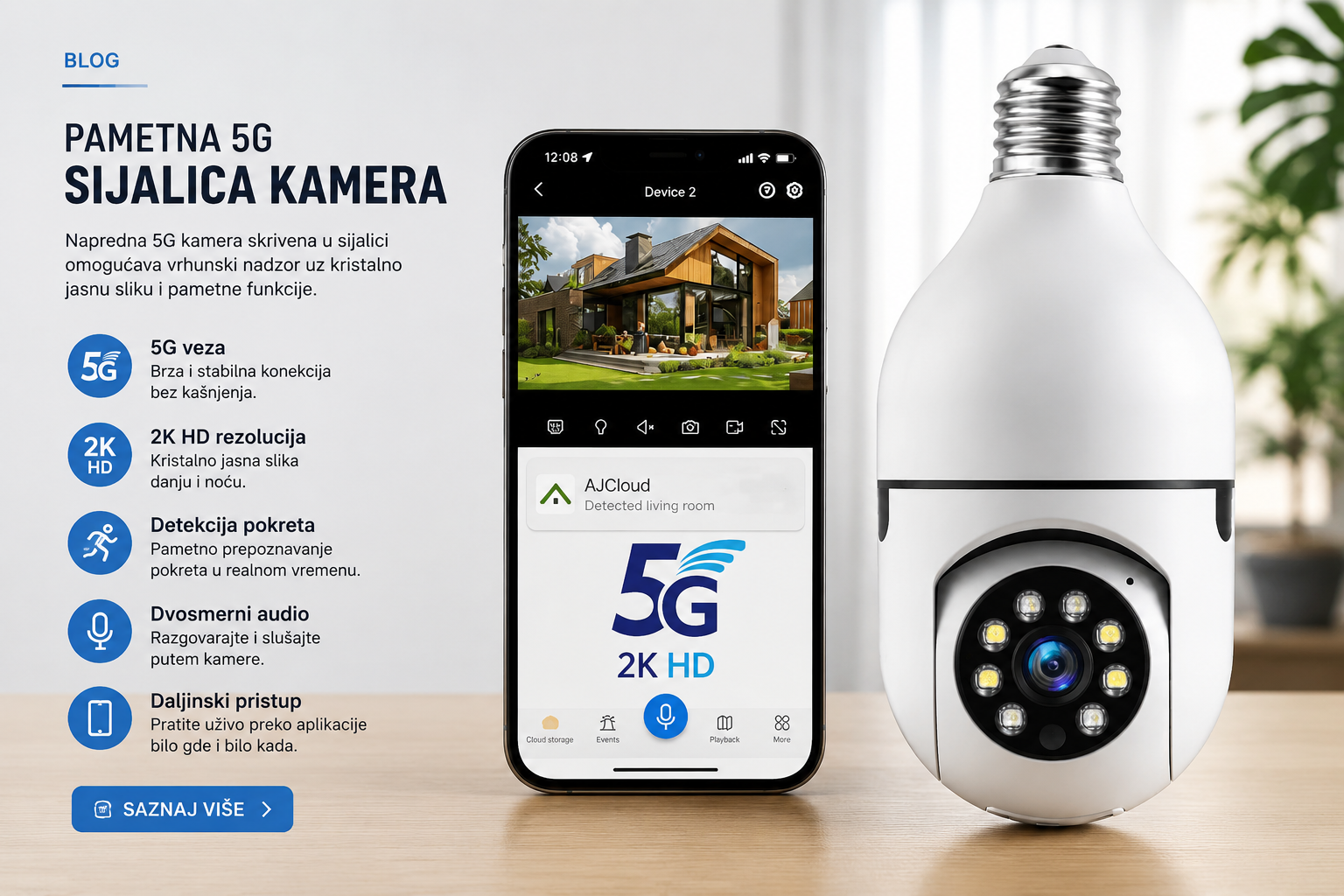 360 WiFi kamera sijalica – pametna sigurnost za dom bez komplikovane instalacije