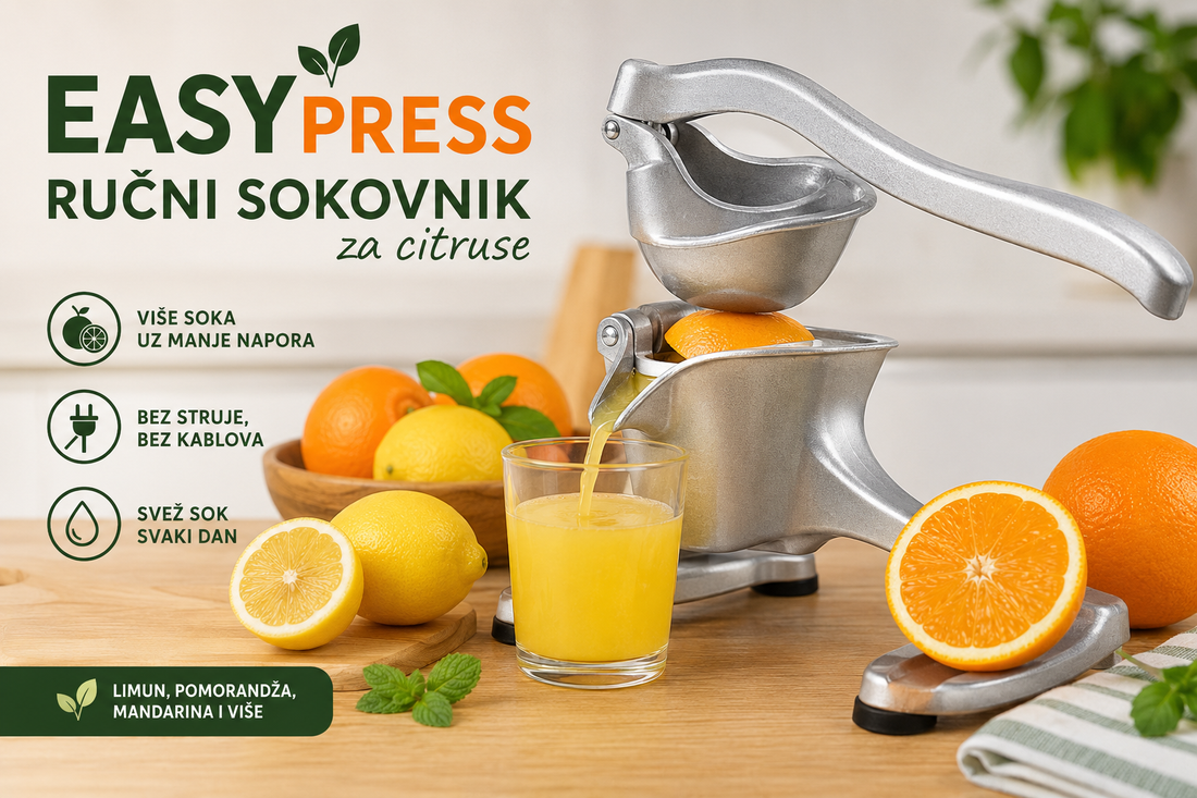 Kako napraviti svež sok za nekoliko minuta uz EasyPress ručni sokovnik