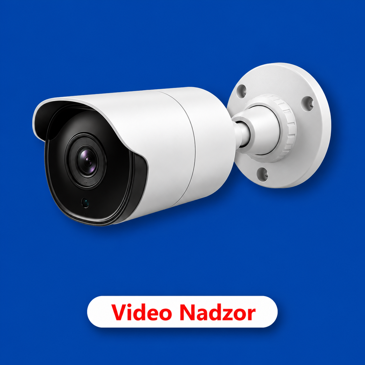 Sigurnosna kamera za video nadzor na plavoj pozadini – kategorija Video nadzor.