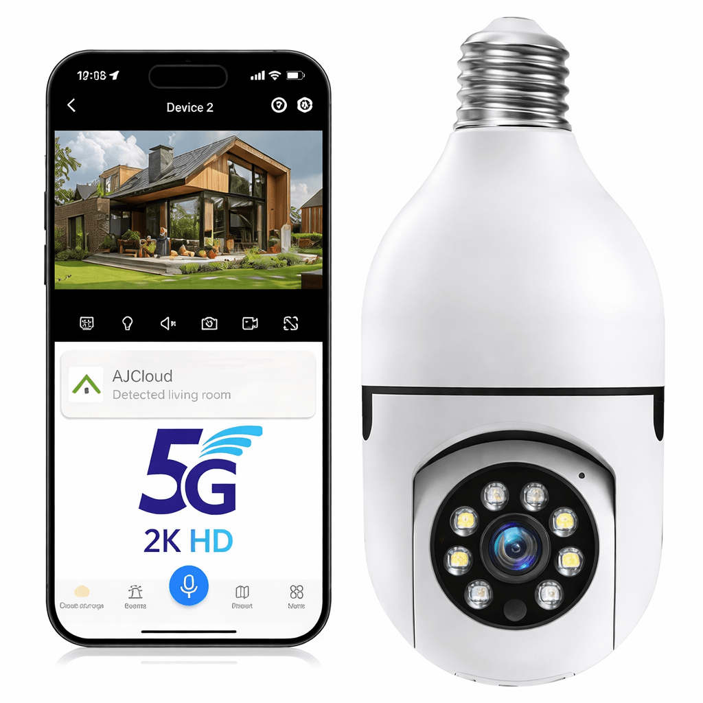 360° WiFi Kamera Sijalica 2K