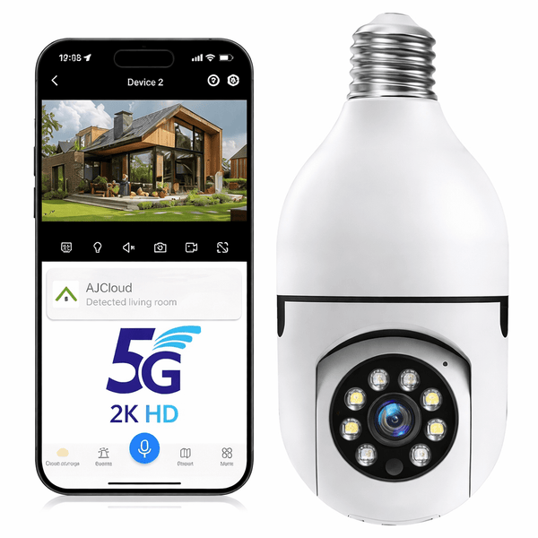 360° WiFi Kamera Sijalica 2K