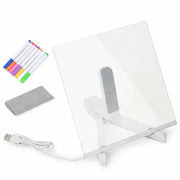 LED Akrilna Tabla za Pisanje sa Osvetljenjem – DIY Svetleća Dry Erase Tabla sa 7 Boja (USB Napajanje)