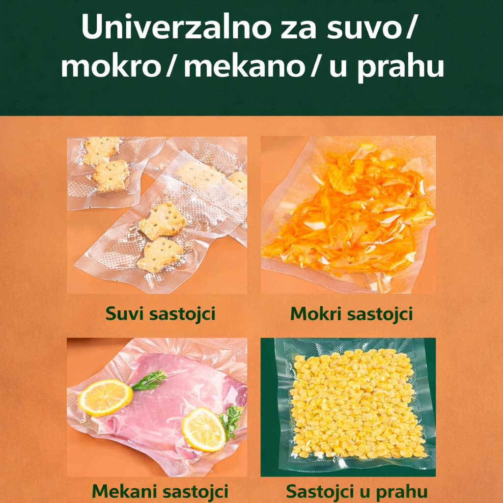 Vacuum Sealer Aparat za Vakumiranje hrane sa LED Displejom | Dva Režima