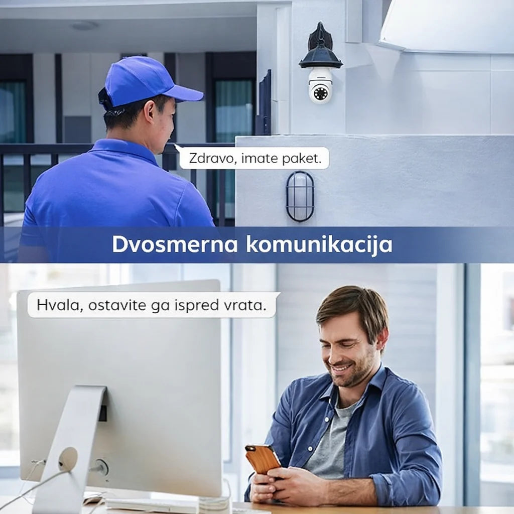 360° WiFi Kamera Sijalica 2K