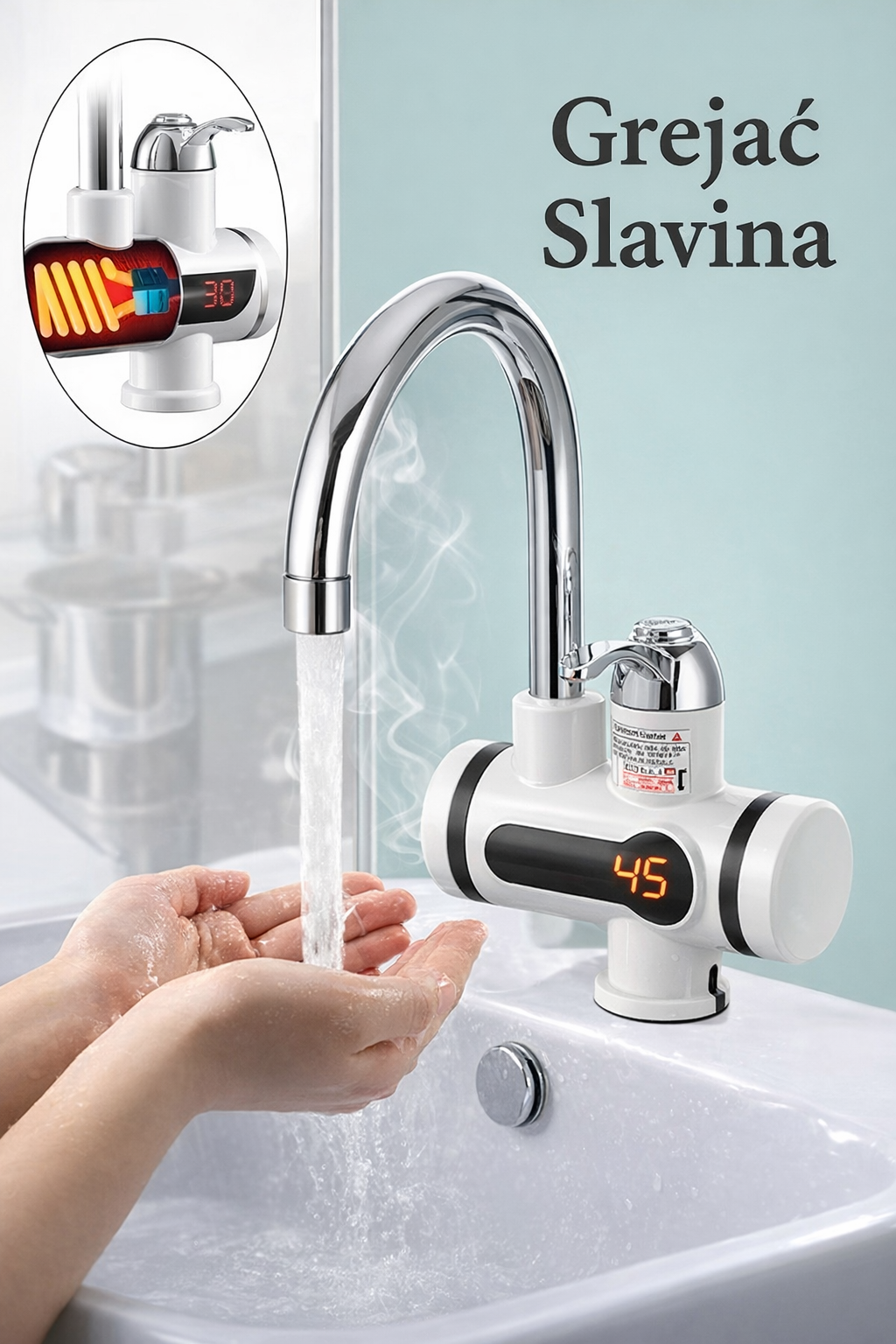 Električna slavina sa trenutnim grejanjem vode ⚡💧