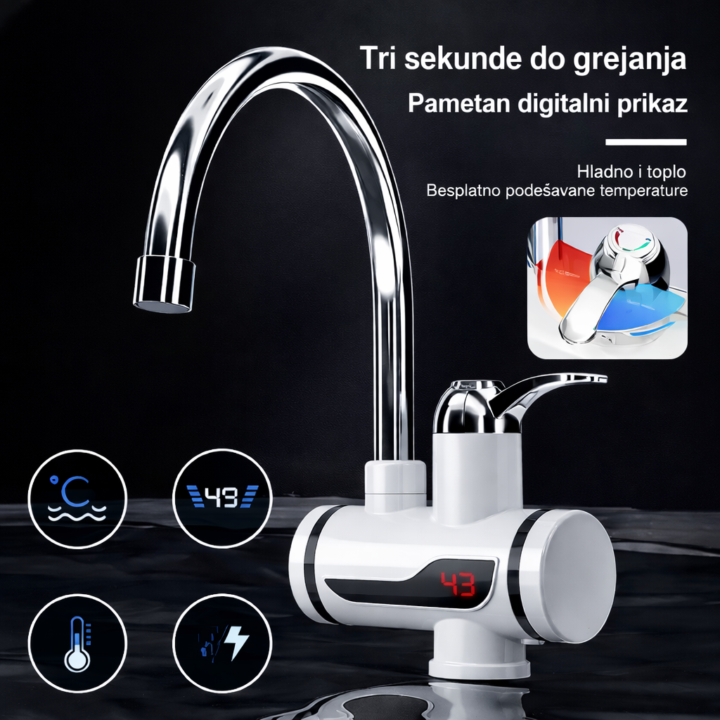 Električna slavina sa trenutnim grejanjem vode ⚡💧
