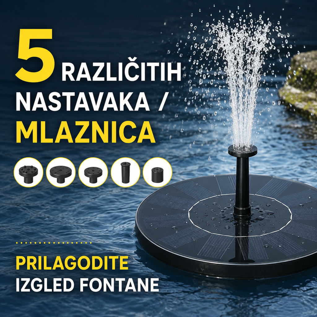 Solarna fontana za dvorište