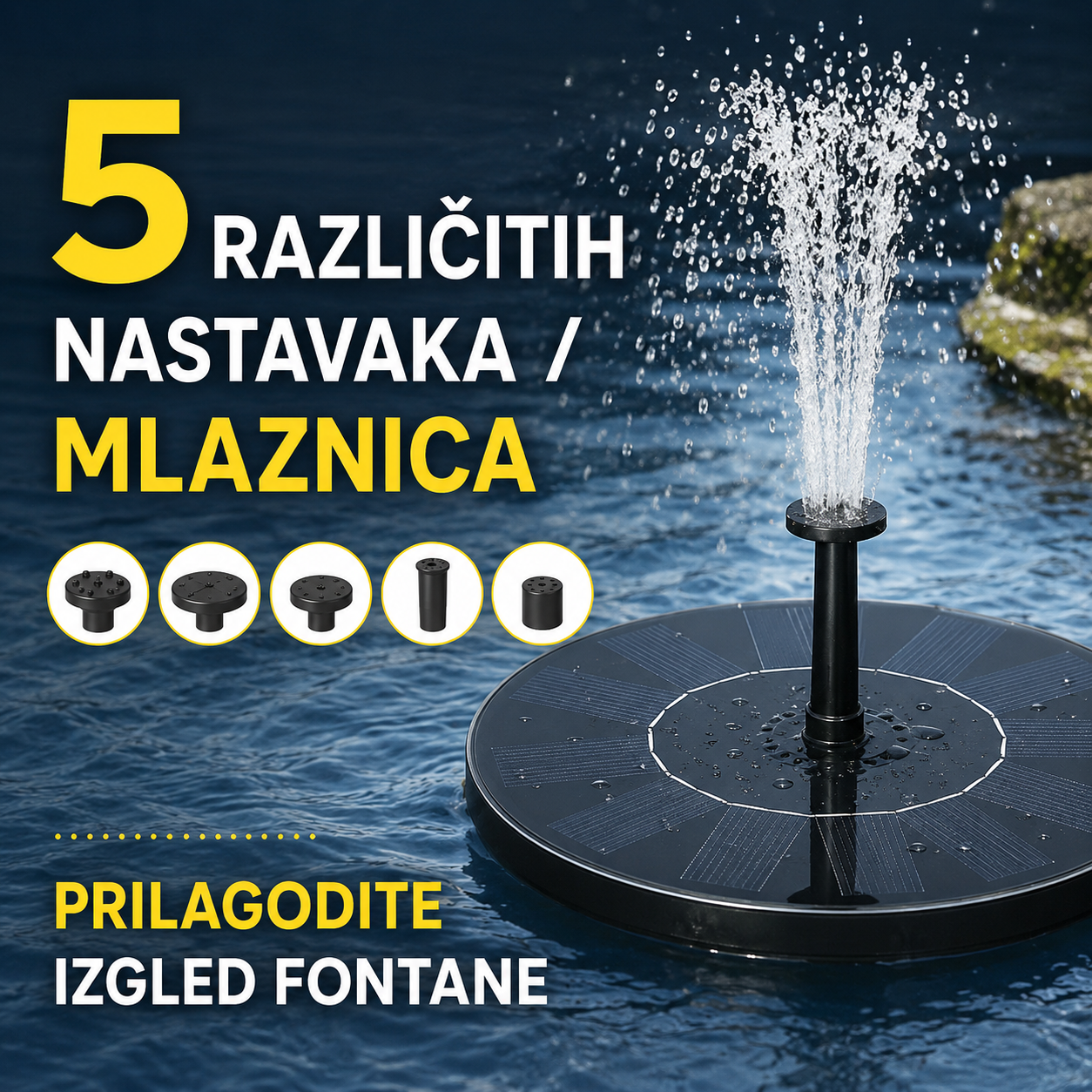 Solarna fontana za dvorište