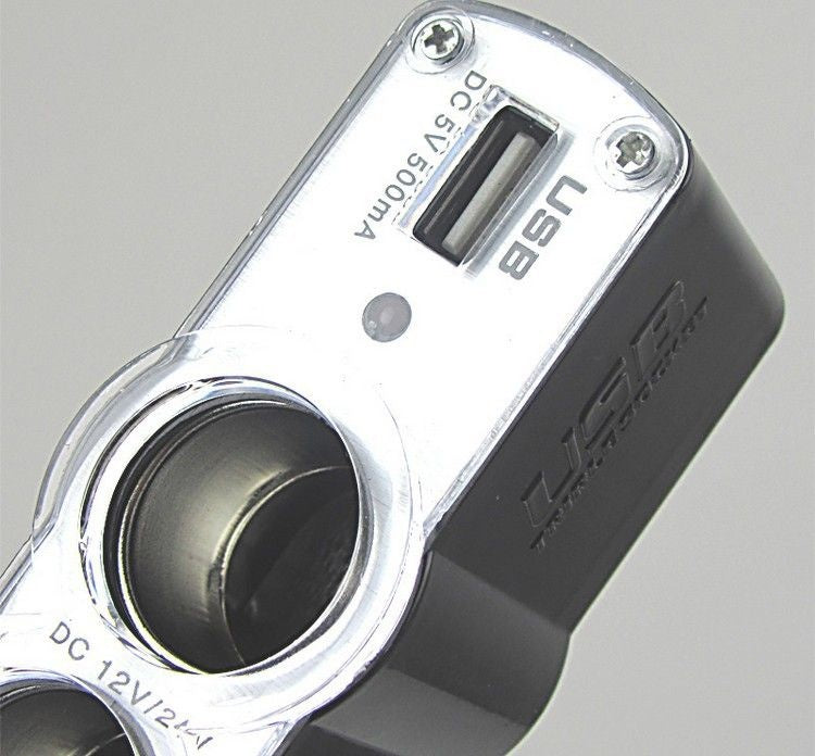 3u1 Utičnica za Auto-upaljač i 1xUSB Port