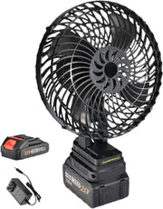 Akumulatorski Ventilator 128V sa Automatskim Okretanjem i Baterijom