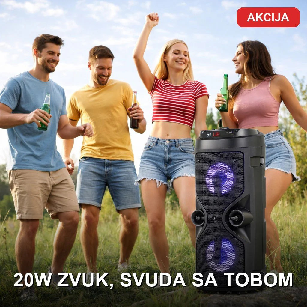 Bluetooth Zvučnik ZQS-4209 Prenosivi 20W sa FM Radiom i AUX/USB/SD