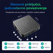 T1 Mini Smart Android 14 TV Box RK3518 – 4K Quad Core Smart Box