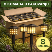 🌞 Solarna baštenska LED lampa – automatsko osvetljenje dvorišta (6 komada u pakovanju)