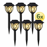 🌞 Solarna baštenska LED lampa – dekorativno osvetljenje dvorišta (6 komada u pakovanju)