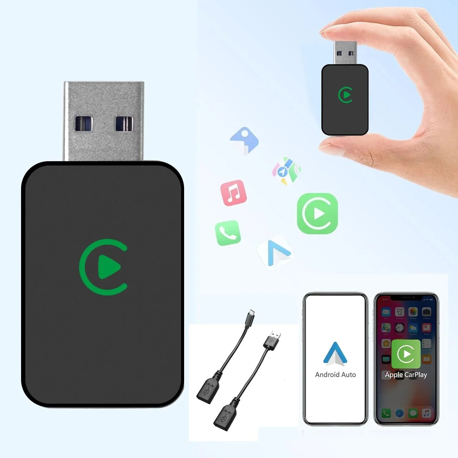 🚗 Bežični Car Adapter – Pretvori žični sistem u bežični (CarPlay / Android Auto)
