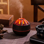 Mini Aroma Difuzer sa Efektom Plamena 300ml – Ultrazvučni Ovlaživač Vazduha sa Noćnim Svetlom