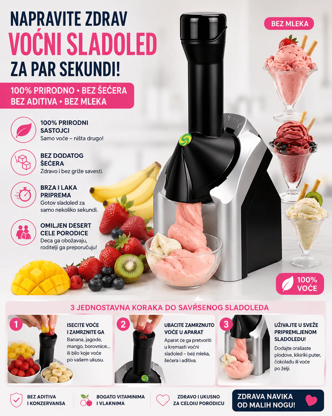 Aparat za Voćni Sladoled