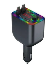 🚗 FM transmiter za auto sa brzim punjačem 100W – Bluetooth 5.3, Hands-Free, 4u1
