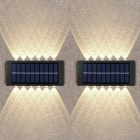 Solarna Zidna LED Lampa sa Senzorom Sumraka – Vodootporna IP65 Lampa za Dvorište, Terasu i Fasadu