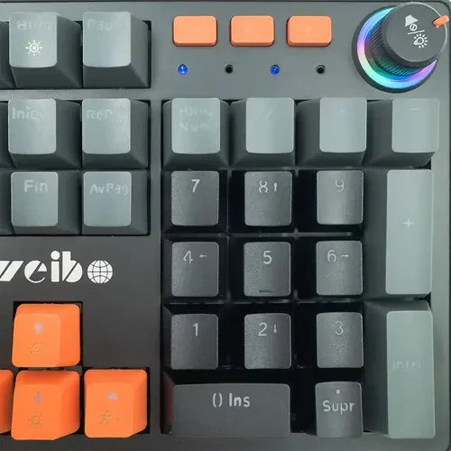 Weibo WB-555 Mehanička Gaming Tastatura RGB – Red Switch, Full Size, USB, QWERTY