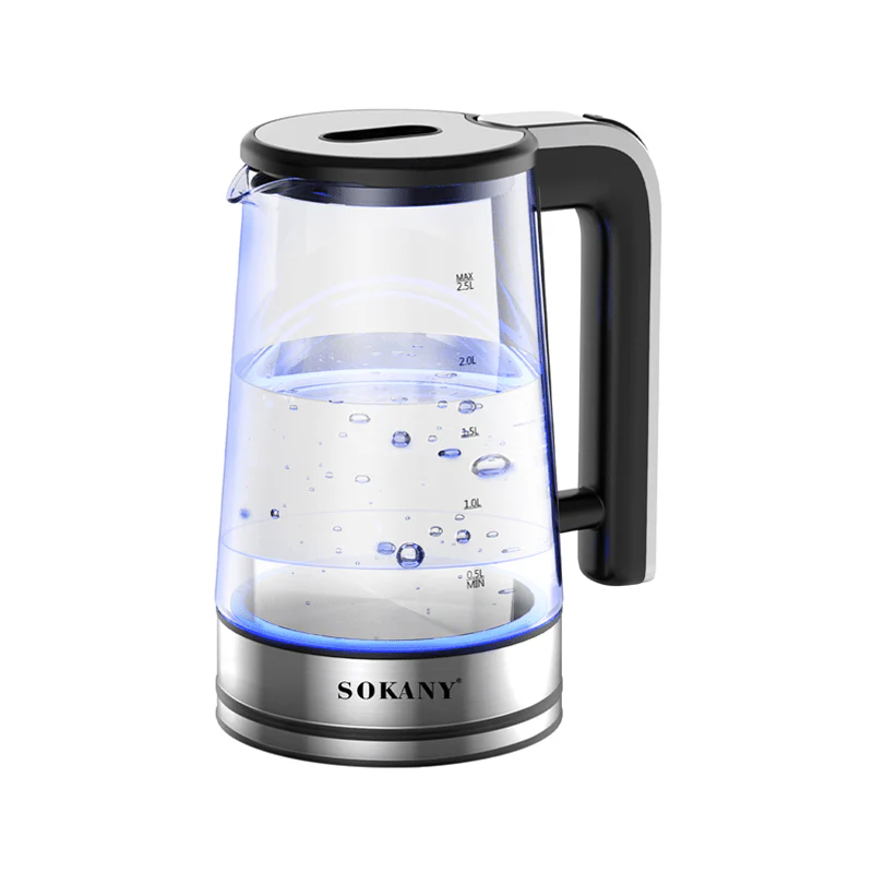 Kuvalo za Vodu SOKANY SK-09077 – Stakleni 2.5L | 1500W | LED osvetljenje