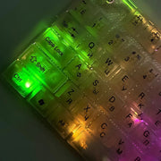 Yelandar AN-T10 RGB Transparent Gaming Tastatura – Mehanički Osećaj, Rainbow LED Osvetljenje, USB Žična