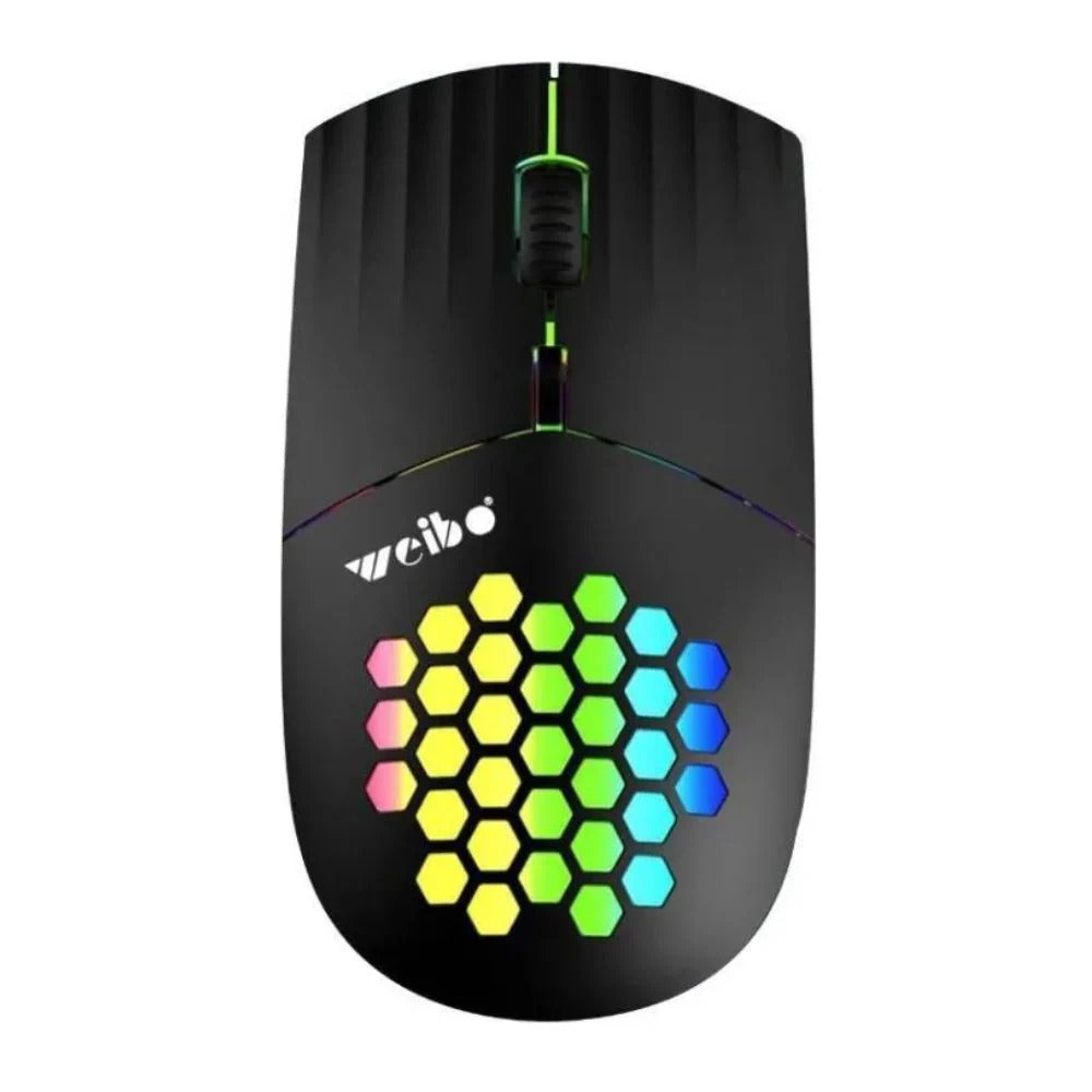 Weibo W06 Bežični Bluetooth Miš – Tihi Klik, Punjiv, 2.4GHz + BT Dual Mode, 1000–3200 DPI