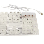 Yelandar AN-T10 RGB Transparent Gaming Tastatura – Mehanički Osećaj, Rainbow LED Osvetljenje, USB Žična