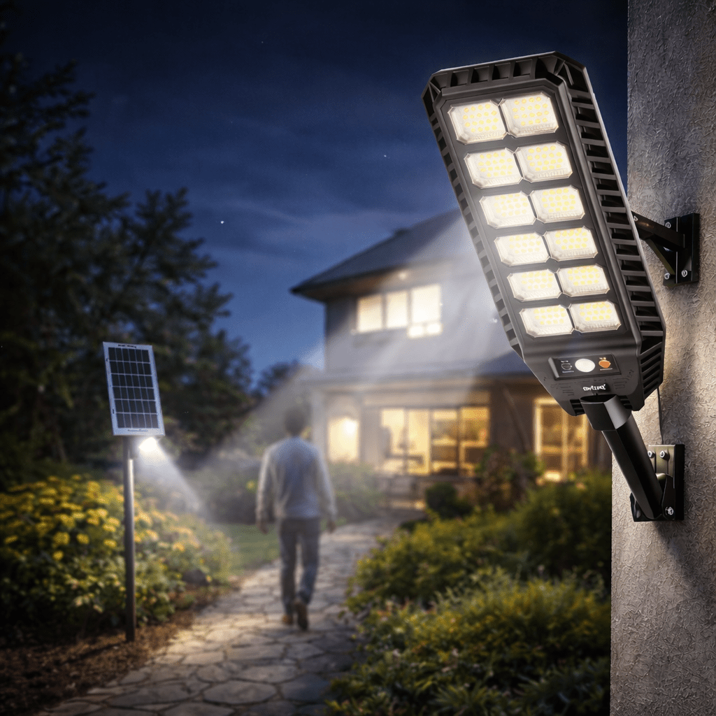 💡 Solarni LED reflektor 400W – 216 LED dioda sa senzorom pokreta i daljinskim upravljačem