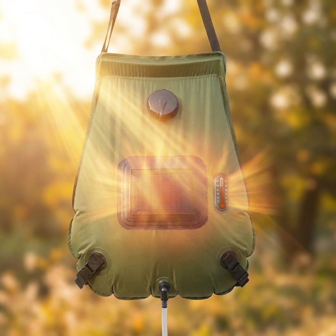 Solarni Tuš za Kampovanje 20L — Grejanje na Sunce