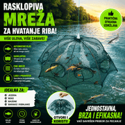 Umbrella Net – Rasklopiva mreža za brzo i lako hvatanje riba