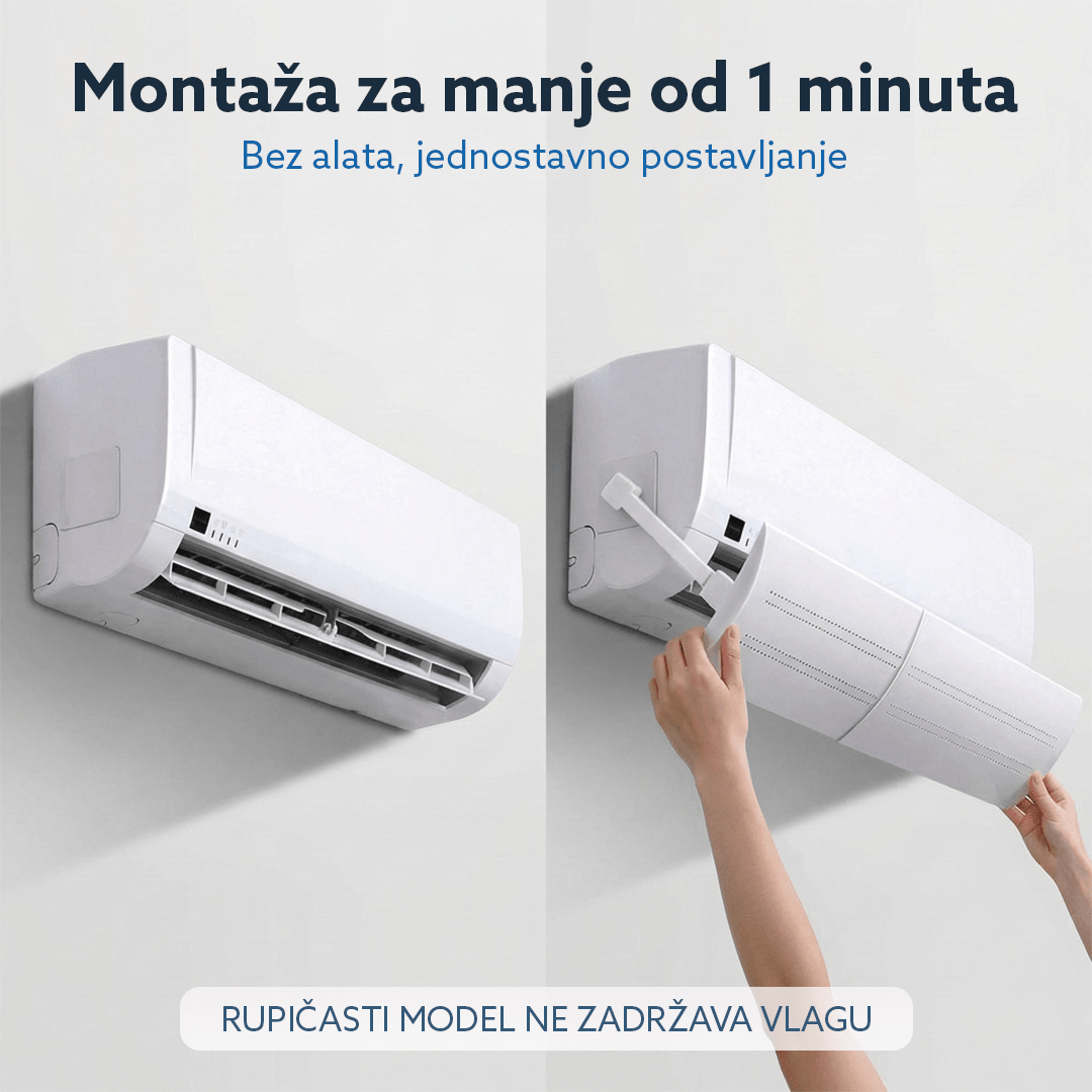 Usmerivač vazduha za klima uređaje, rupičasti model protiv kondenzacije