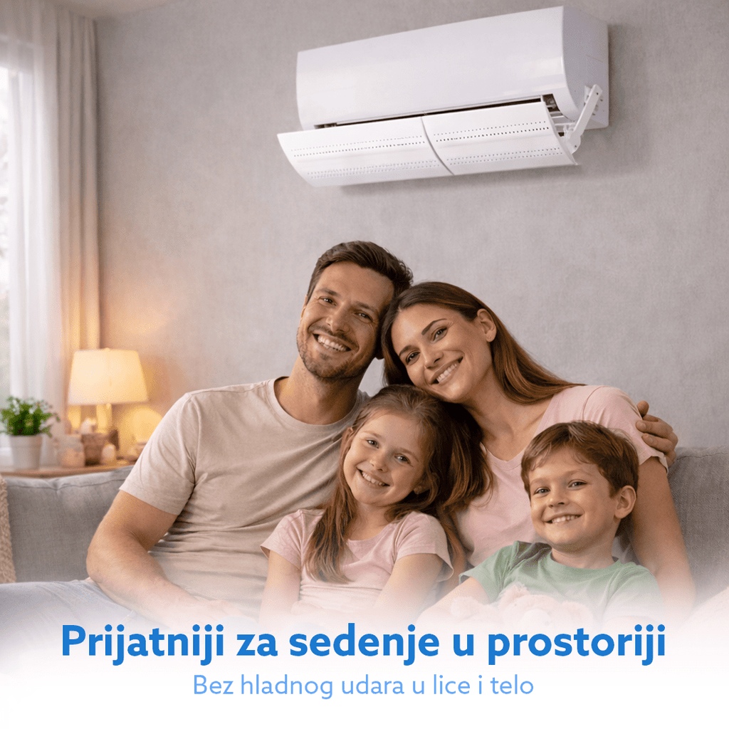 Usmerivač vazduha za klima uređaje, rupičasti model protiv kondenzacije