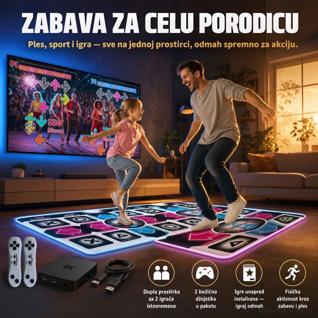 Velika Dupla Prostirka za TV Gaming – Kompletan paket za zabavu!