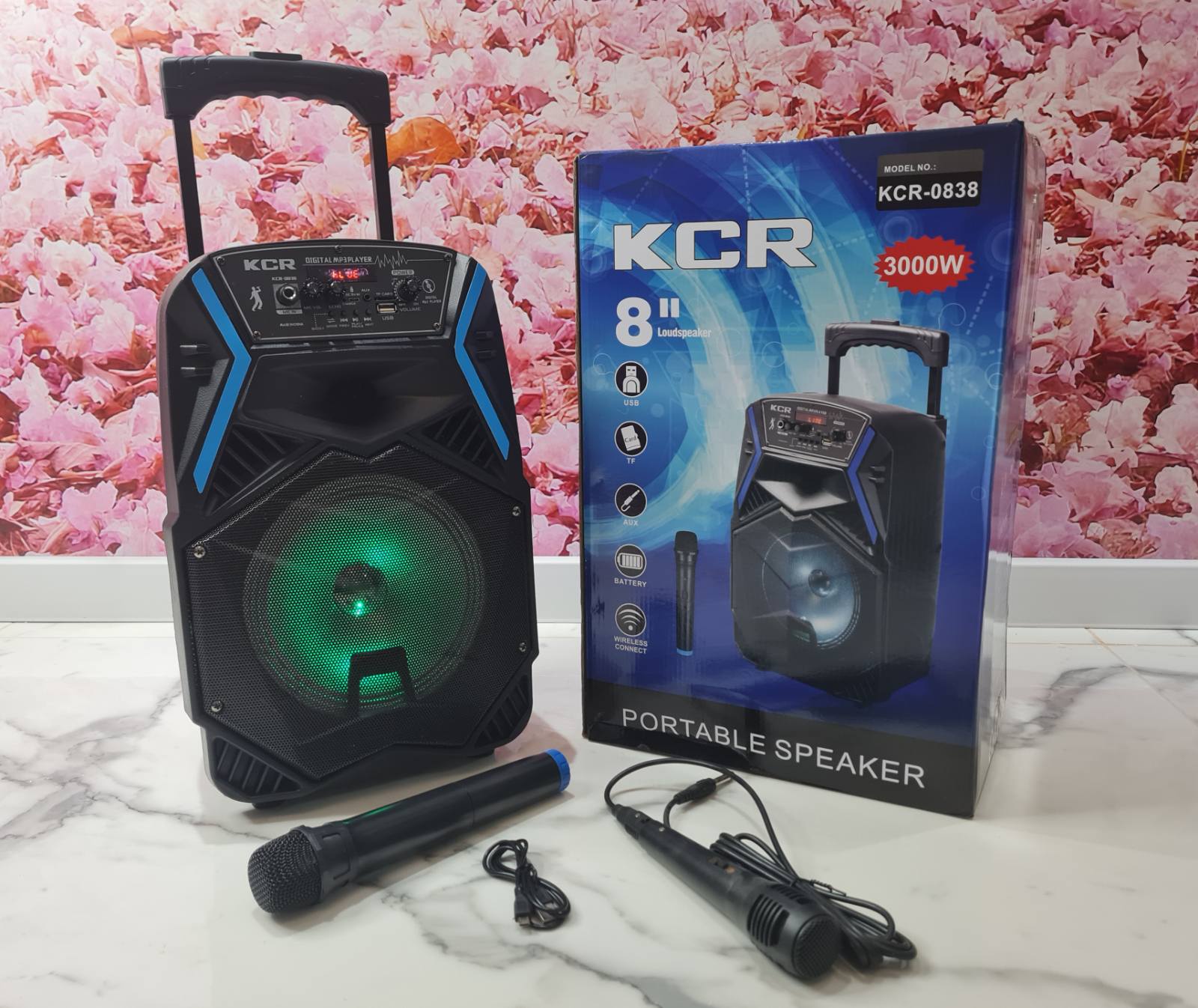 Veliki Bluetooth Zvucnik + 2 Mikrofona KCR-0838
