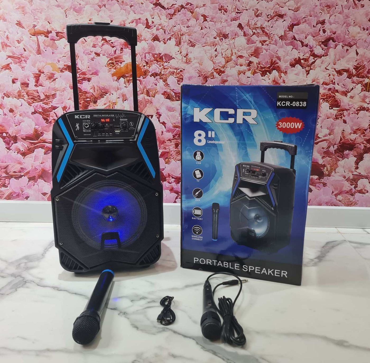 Veliki Bluetooth Zvucnik + 2 Mikrofona KCR-0838