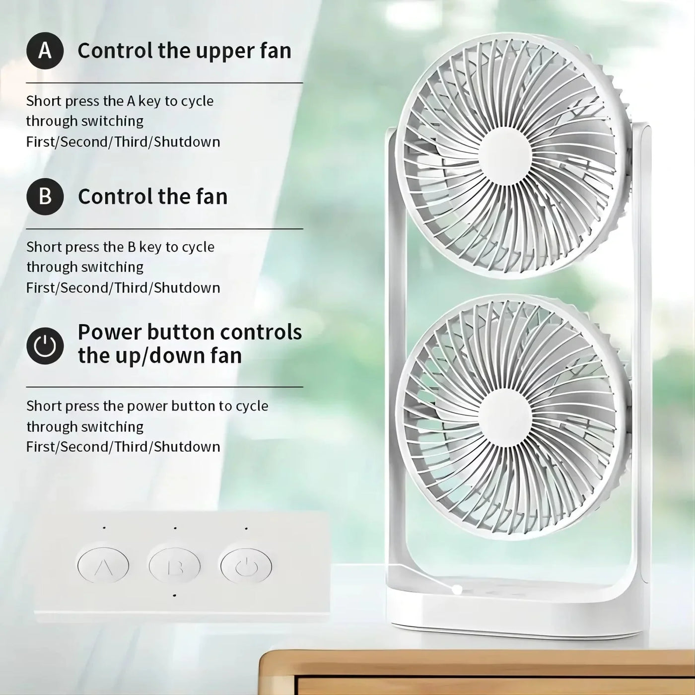 Ventilator sa dvostrukim hlađenjem, mini rashladni uređaj