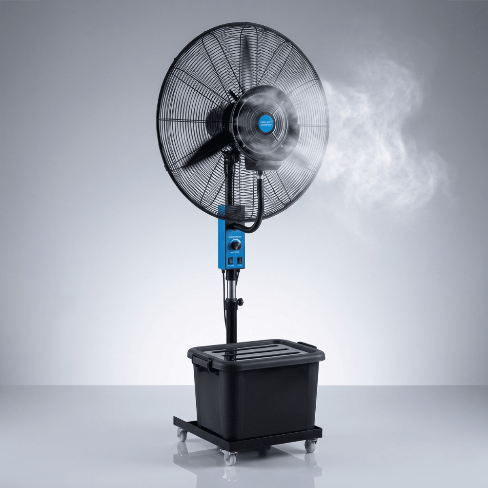 Ventilator sa raspršivačem vode - za kafiće, restorane, bašte