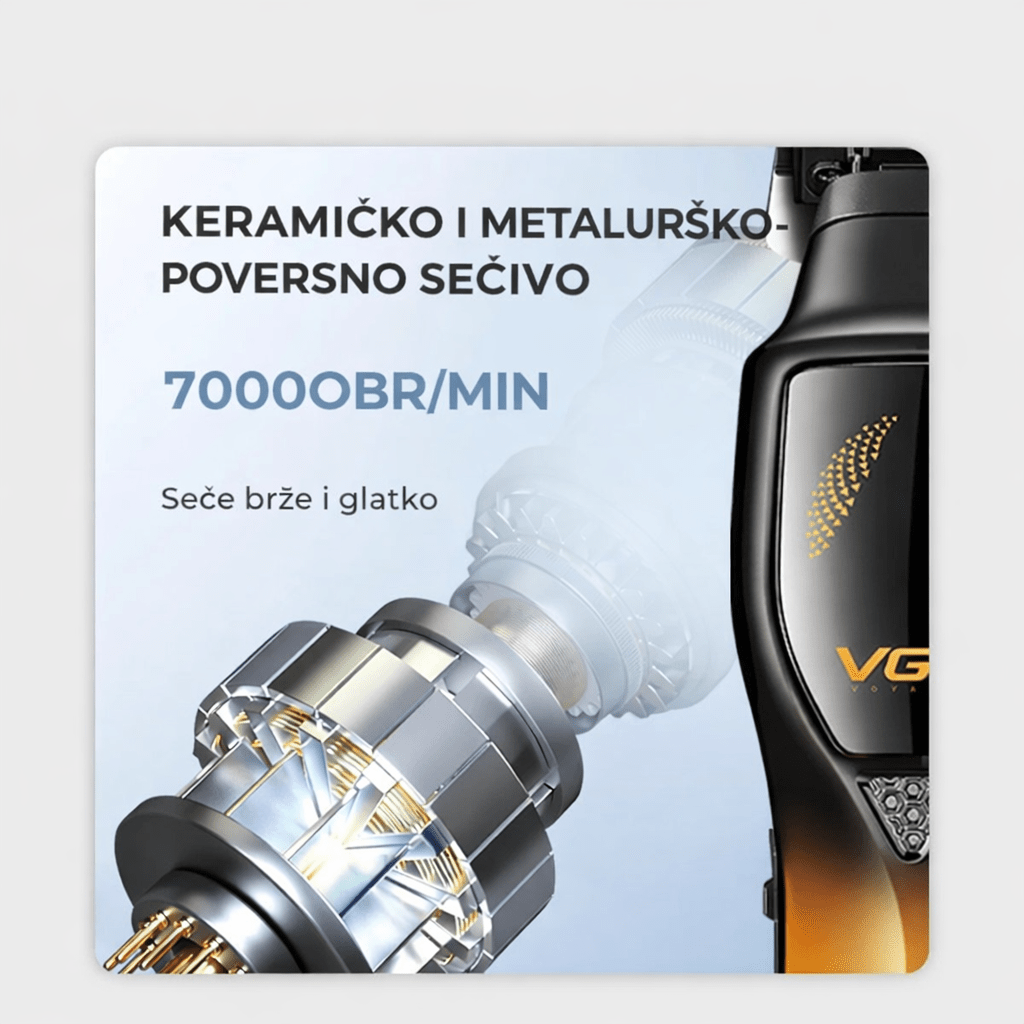 VGR V-187 – Profesionalna mašinica za šišanje (Metalno kućište)