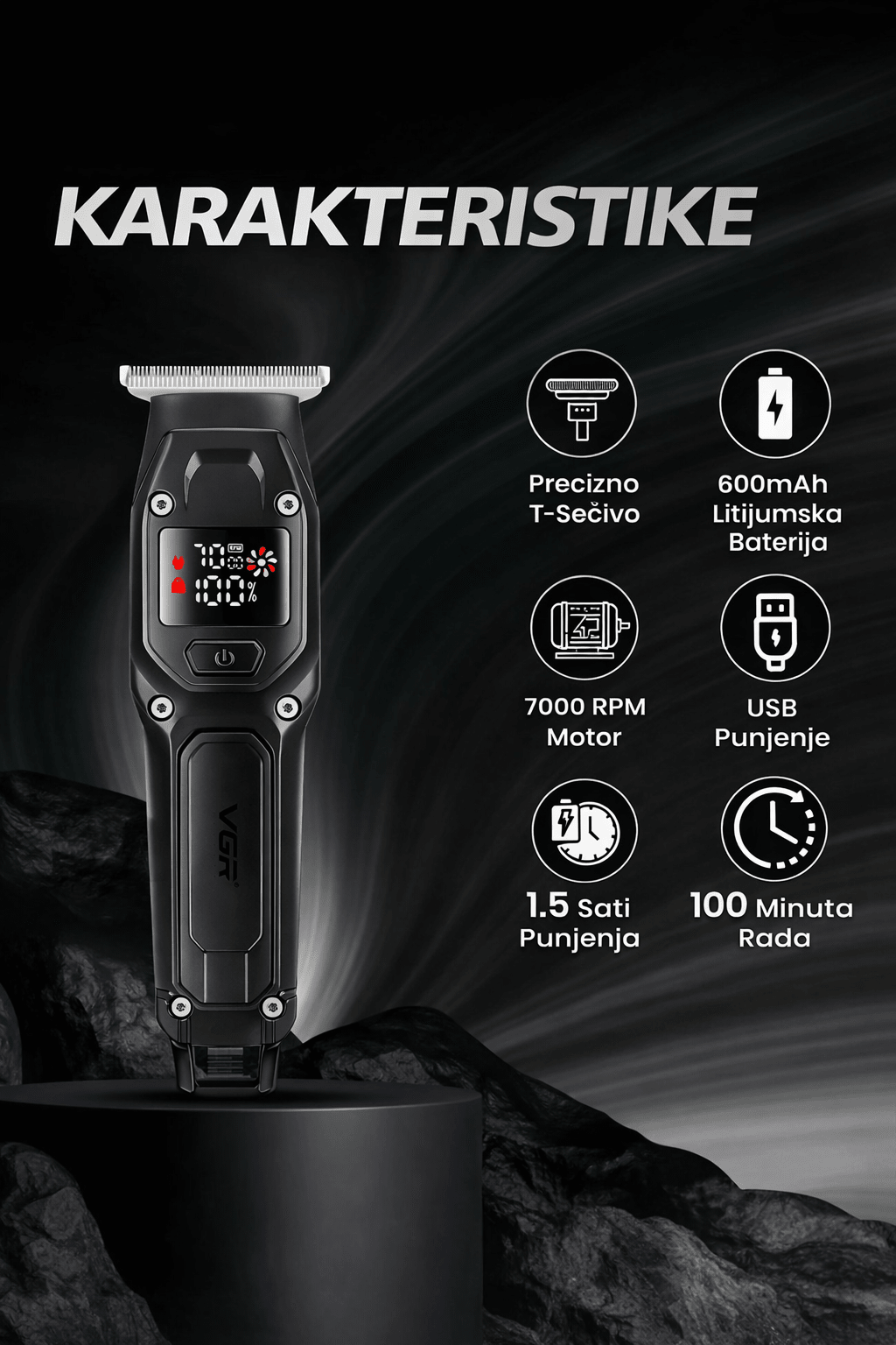 VGR V-964 – Profesionalna mašinica za šišanje