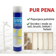 Vira PUR Pena za Zaptivanje, Popunjavanje i Izolaciju