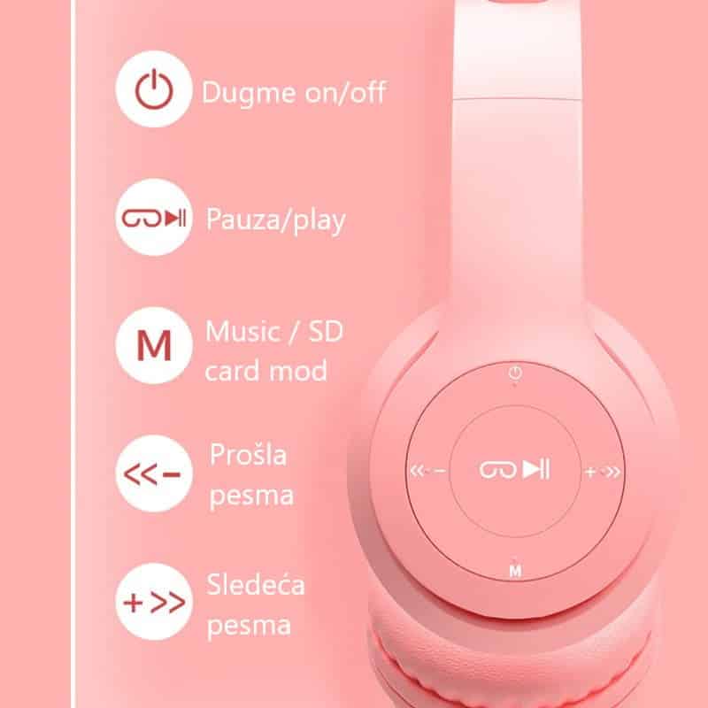 Wireless slušalice sa svetlećim ušima