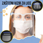 Zaštitni vizir maska za lice sa naočarima (5 za 900din!)