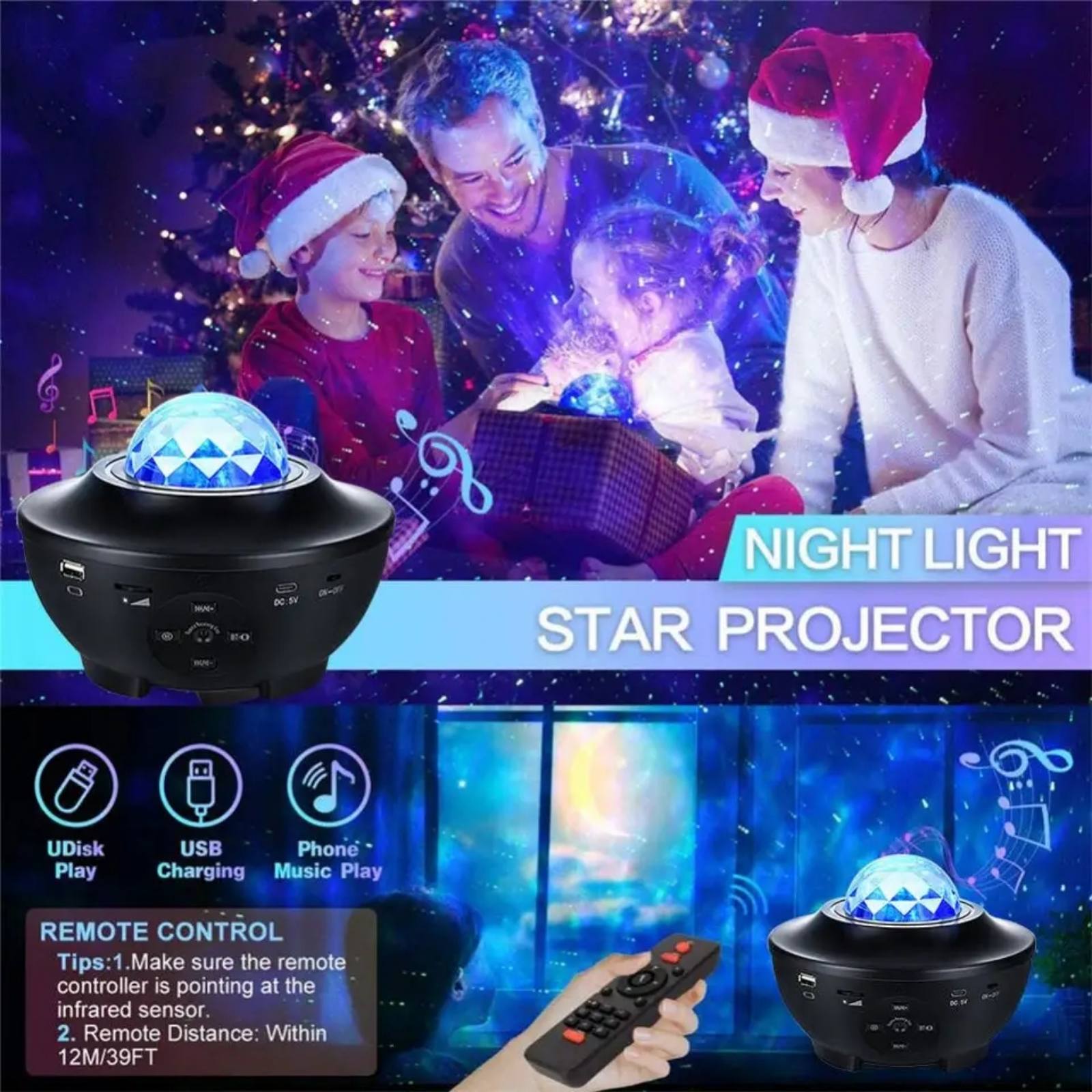 Zvezdani Projektor (sa Bluetooth Zvučnikom)